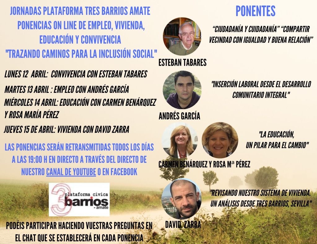Jornadas por la inclusion Plataforma 3 barrios-amate Fundación Prodean