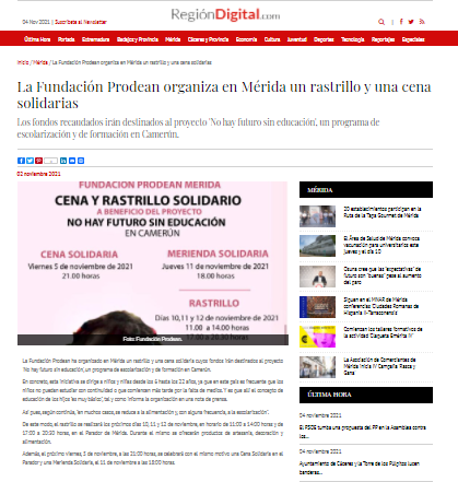 Red Digital Mérida Fundación Prodean eventos solidarios