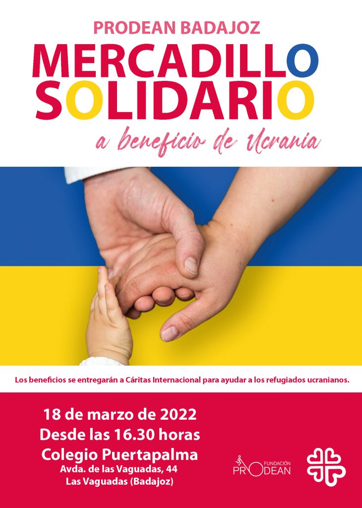 mercadillo solidario Badajoz Ucrania Fundación Prodean
