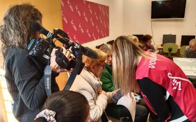 Antena 3 TV en el Centro Social Prodean