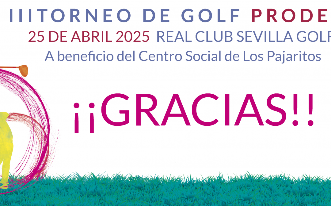Éxito solidario en el III Torneo de Golf de la Fundación PRODEAN